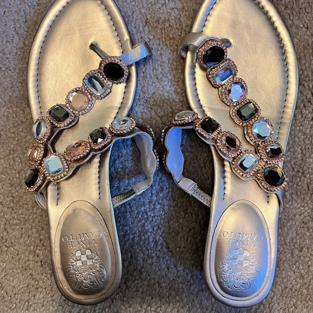 Vince Camino rose gold sandals